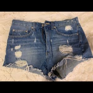 Denim shorts
